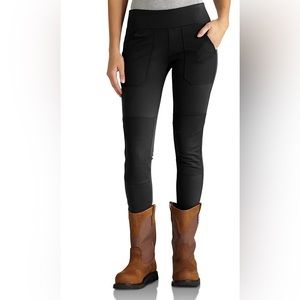 Carhartt Force Midweight Pocket Legging - Black - Small Tall / Long